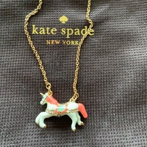 kate spade Carnival nights unicorn necklace